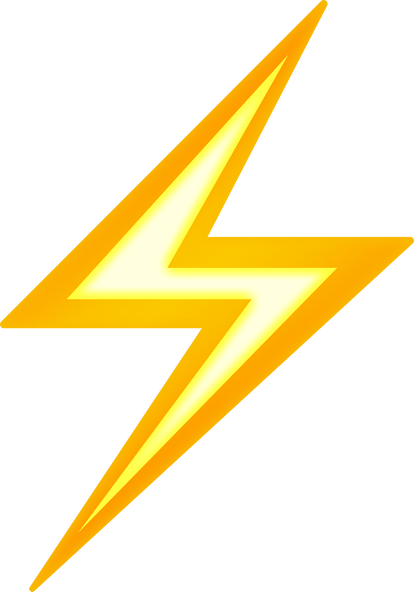 High Voltage Sign Emoji, Emoticon Illustration, Yellow Lightning Bolt Drawing